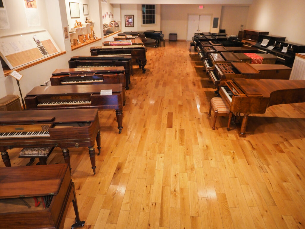 Pianos in a room