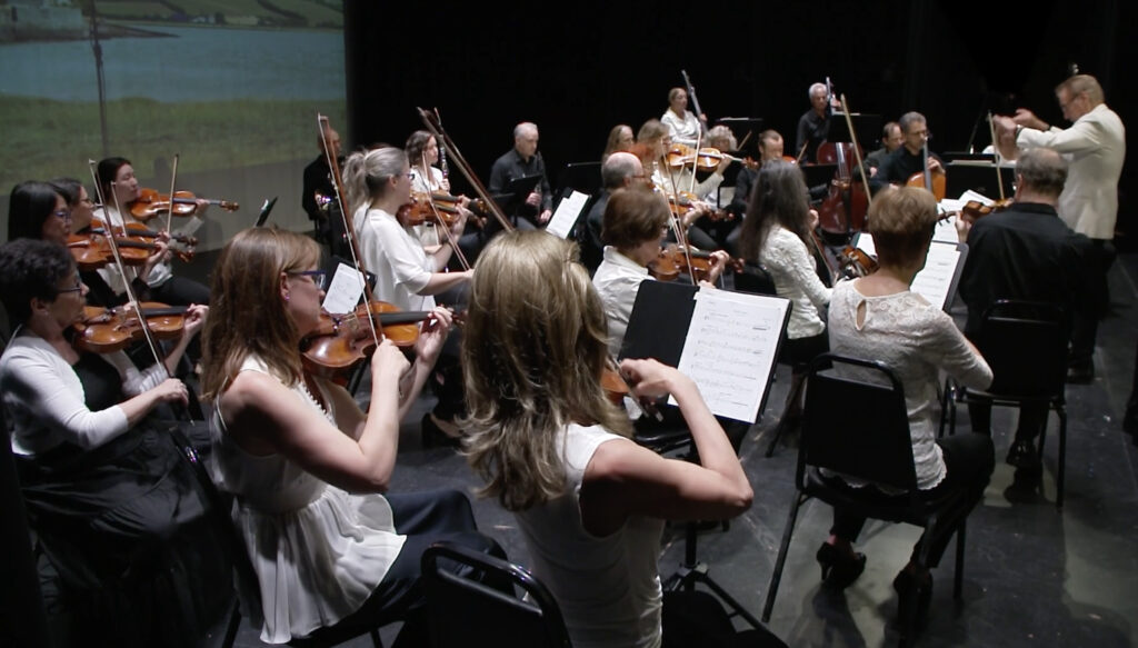 Side view of the Windham Festival Chamber Orchestra