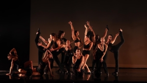 Group of dancers from Ballet Hispanico on stage